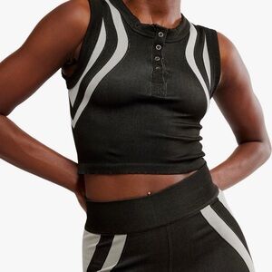 Free people Movement Free Kick Crop Henley $48 nwt